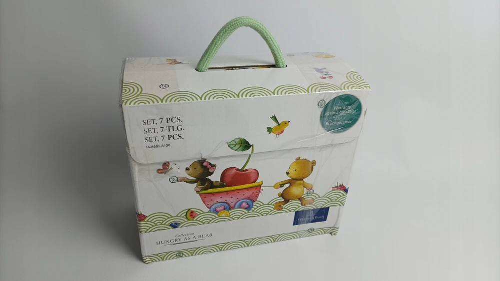 Villeroy Boch Hungry as a Bear vaikiškų indų rinkinys - 7 vnt.