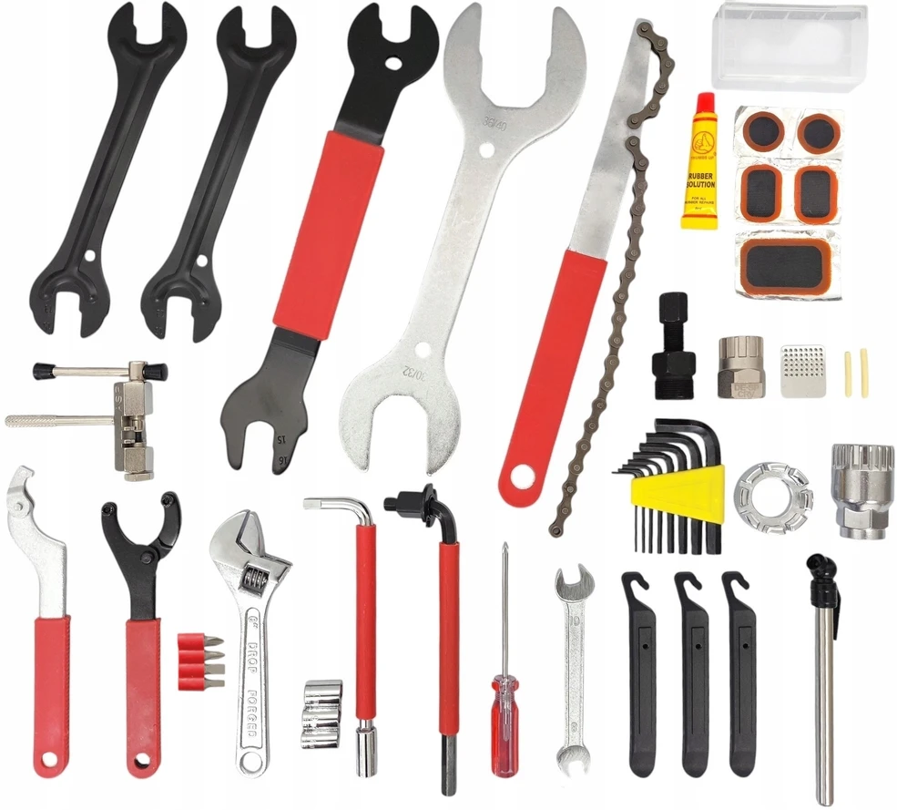 VINI BIKE WRENCHES ĮRANKIŲ RINKINYS 37vnt ĮRANKIŲ DĖŽĖS lagaminas
