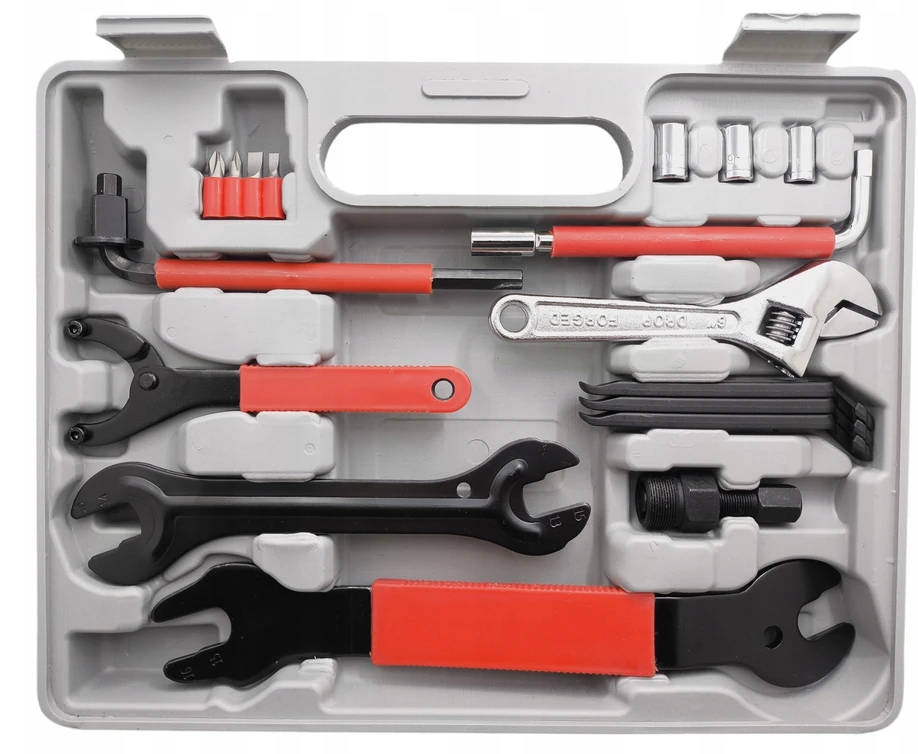 VINI BIKE WRENCHES ĮRANKIŲ RINKINYS 37vnt ĮRANKIŲ DĖŽĖS lagaminas