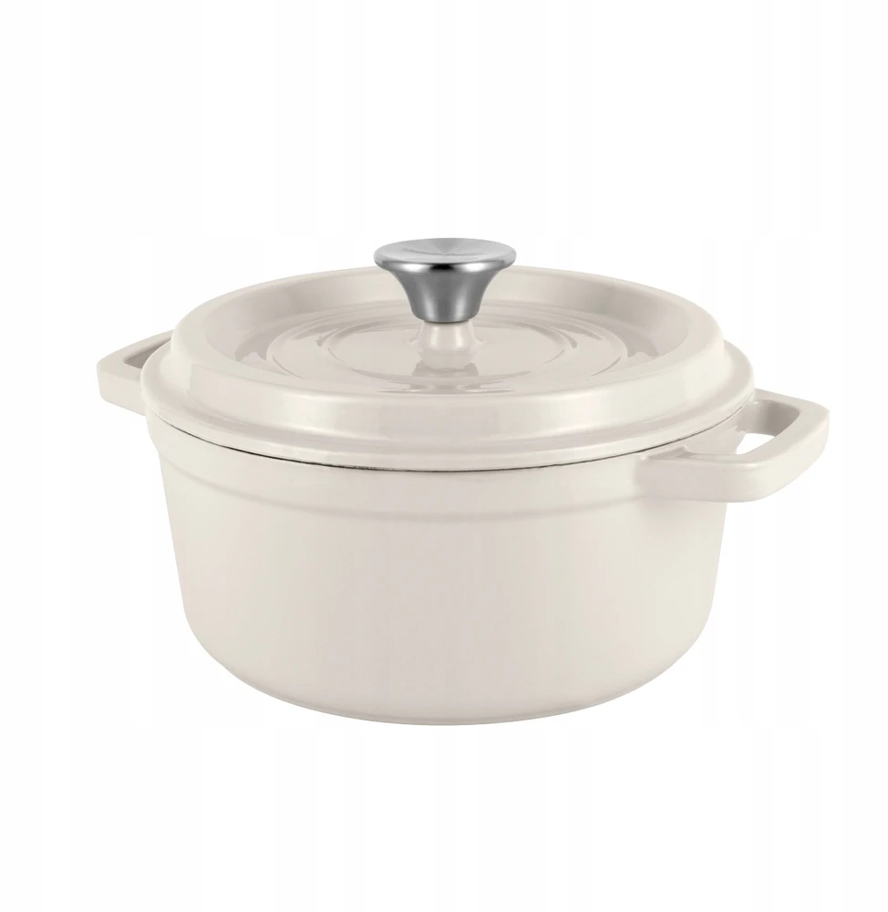 Vintage Cuisine emaliuotas ketaus puodas 2,2 l - kremas
