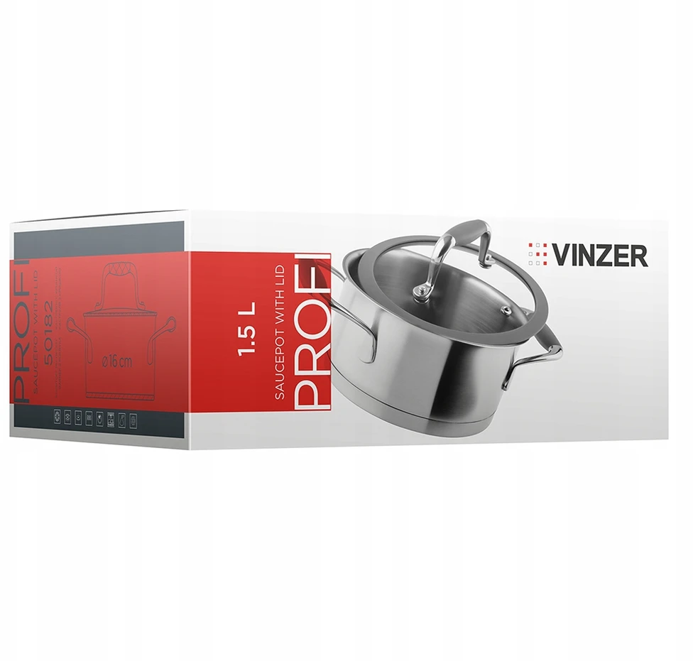 VINZER Indukcinis puodas Ø16cm