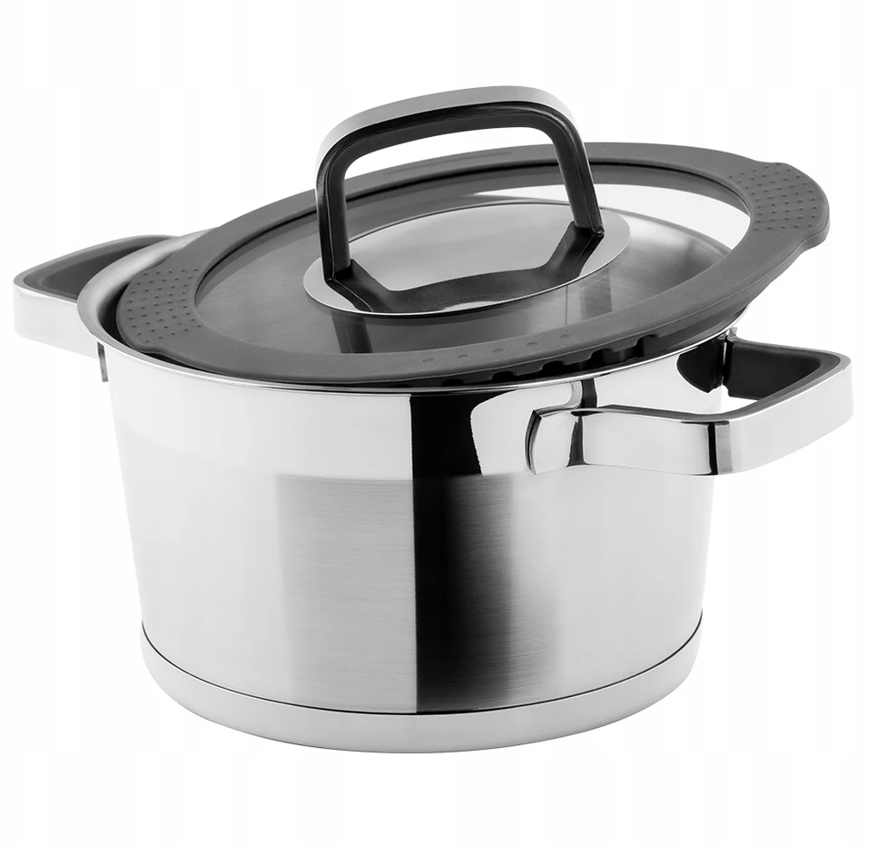 Indukcinis puodas su dangčiu Vinzer Moderno 50072, Ø18 cm, 2,3 l talpa