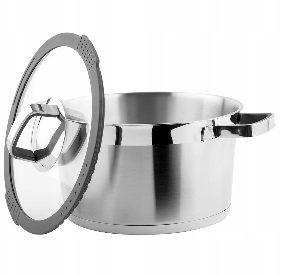 Indukcinis puodas su dangčiu Vinzer Moderno 50074, Ø24 cm, 5,4 l talpa