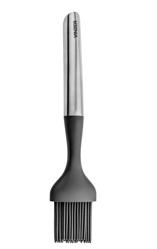 Silikoninis teptukas Vinzer 50206, juodas, 25,5 cm