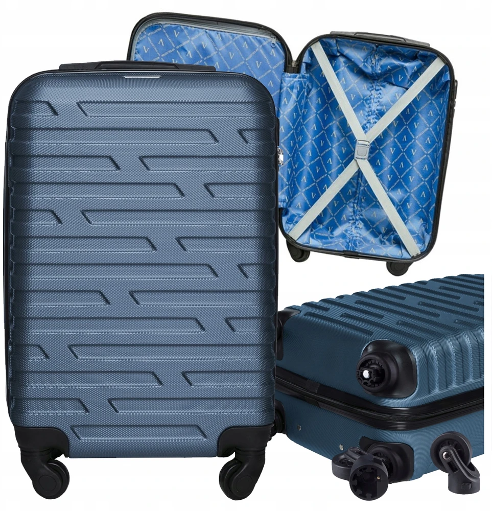 Vip Collection DIDELIS KELIONINIS lagaminas ANT RATAI NUIMAMI RATAI 102L 28" ABS COSTA DBLUE