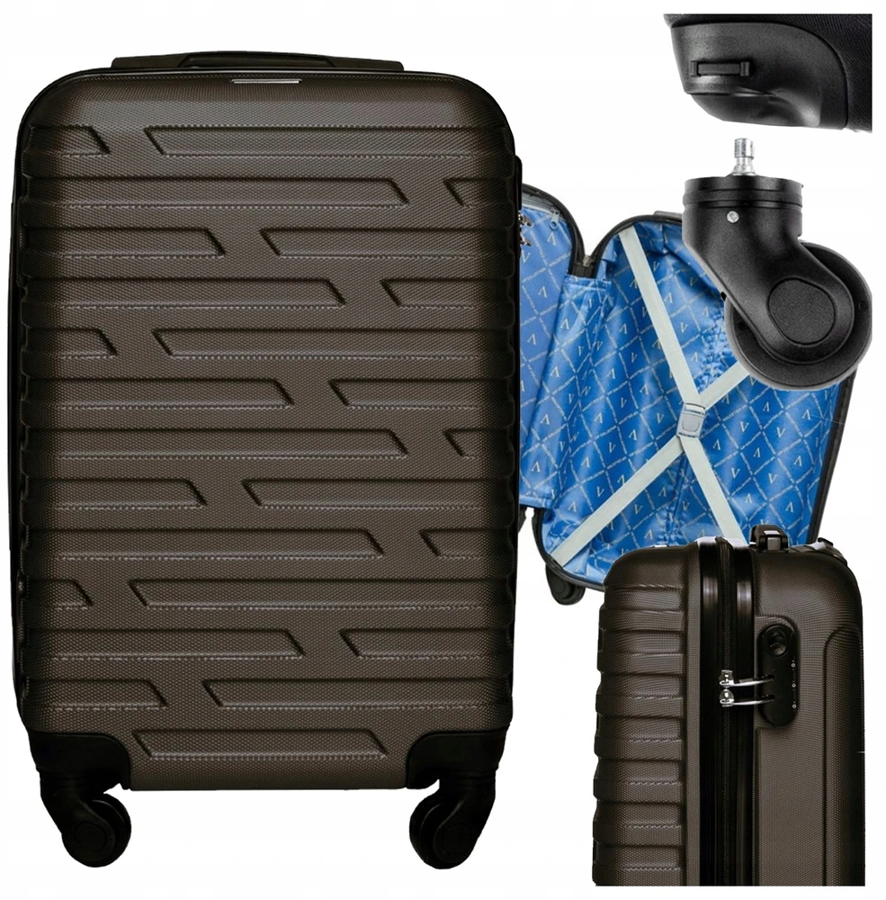 Vip Collection DIDELIS KELIONINIS lagaminas ANT RATAI NUIMAMI RATAI 102L 28" ABS BRAWA DGRY