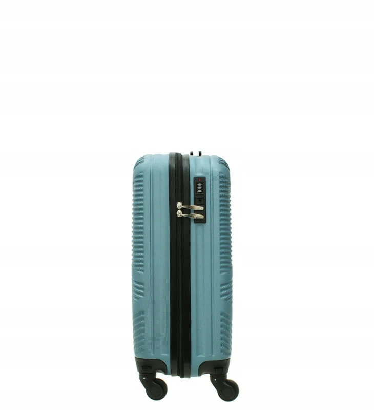Vip Collection DIDELIS KELIONINIS lagaminas ANT RATAI NUIMAMI RATAI 28" 102L ABS Sidabrinis MĖLYNA