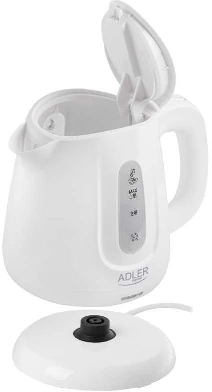 Adler Virdulys | 1373 m. AD | Elektrinis | 850 W | 1 L | Polipropilenas | 360° sukamasis pagrindas | Baltas