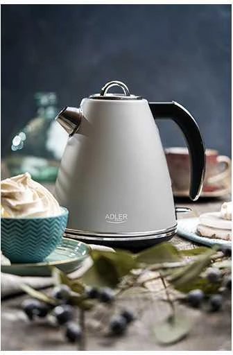 Adler | Virdulys | AD 1343g | Electric | 2200 W | 1.5 L | Nerūdijantis plienas | 360° rotational base | Pilkas