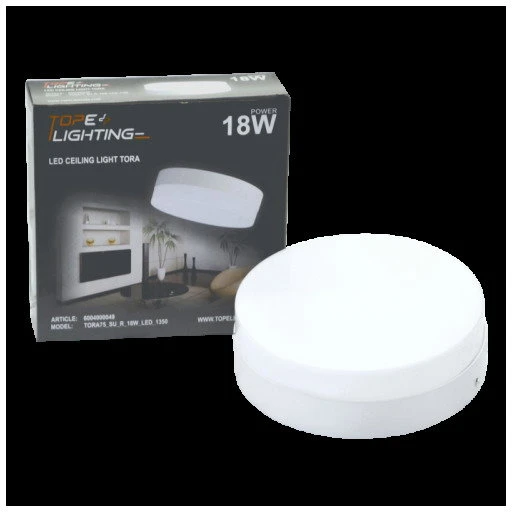 Paviršinis apvalus LED šviestuvas "TORA" 18W