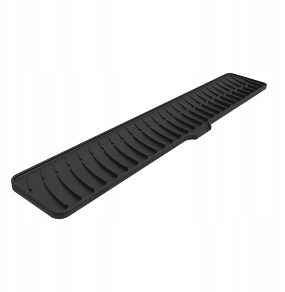 Virtuvės kriauklės išleidimo kilimėlis Silikono kriauklės apsauga nuo purslų su juoda drenažo lūpa