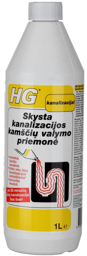 HG virtuves novadcauruļu tīrītājs 1L
