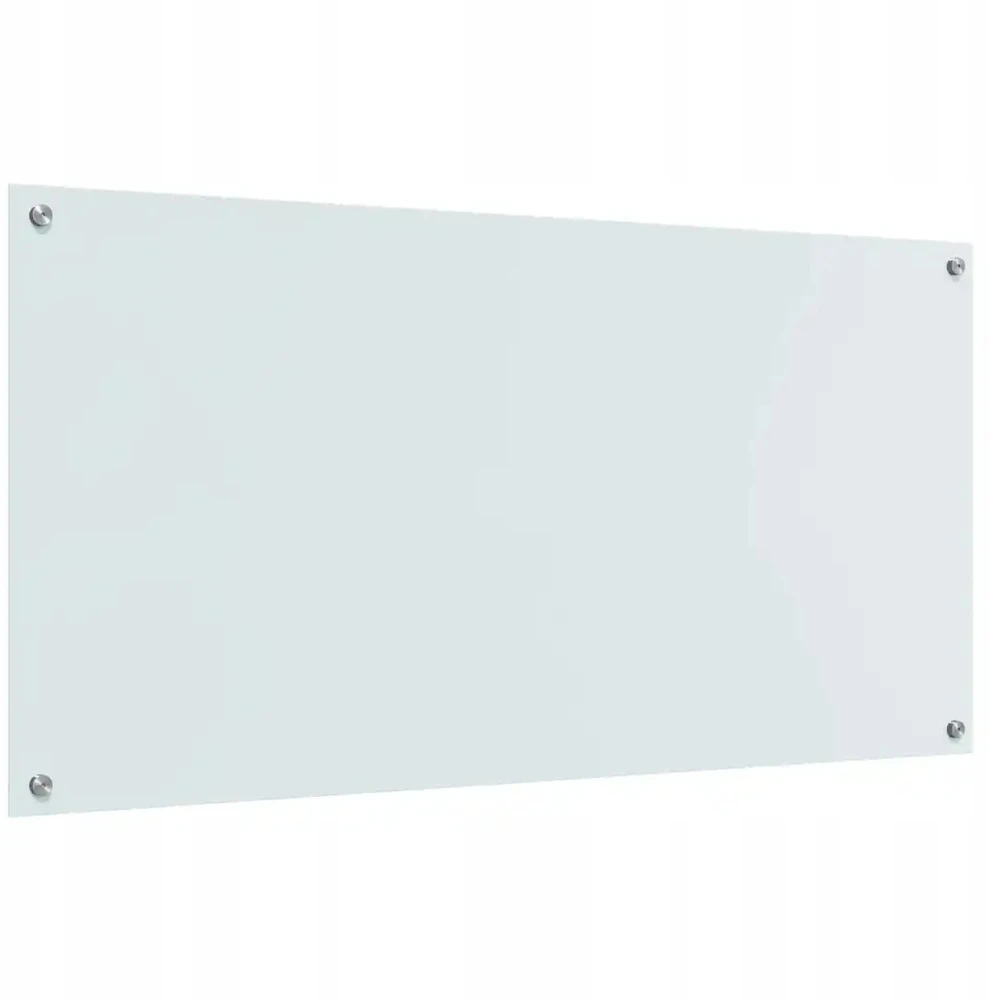 Virtuvės atbraila Balta 120 x 60 cm grūdintas stiklas