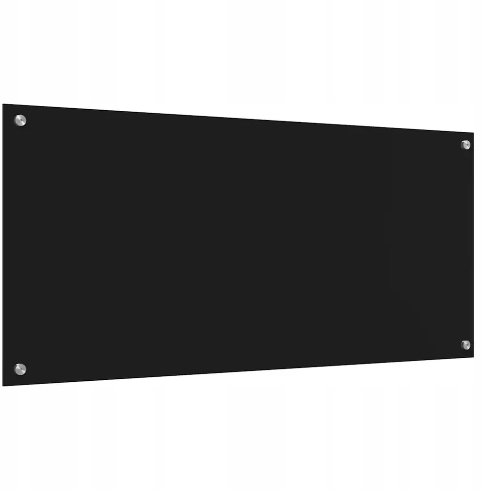 Virtuvės atbraila Juoda 110 x 50 cm grūdintas stiklas