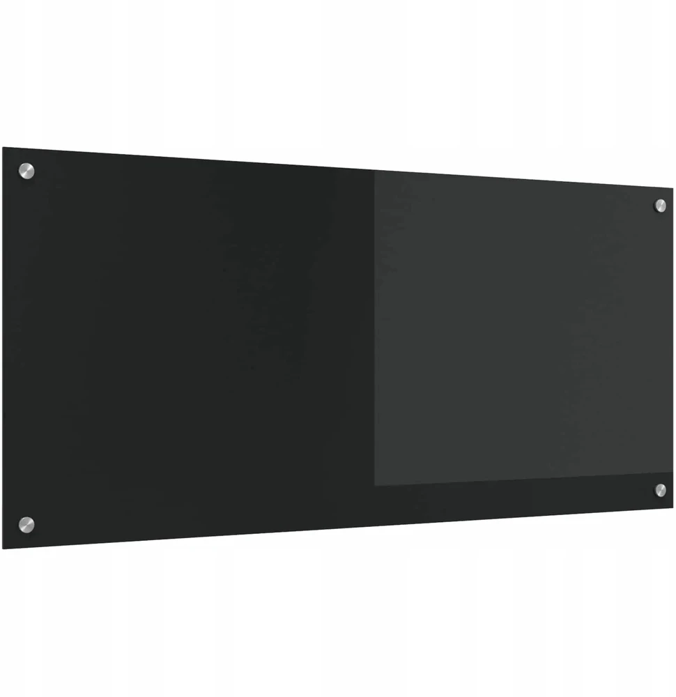 Virtuvės atbraila Juoda 110 x 50 cm grūdintas stiklas