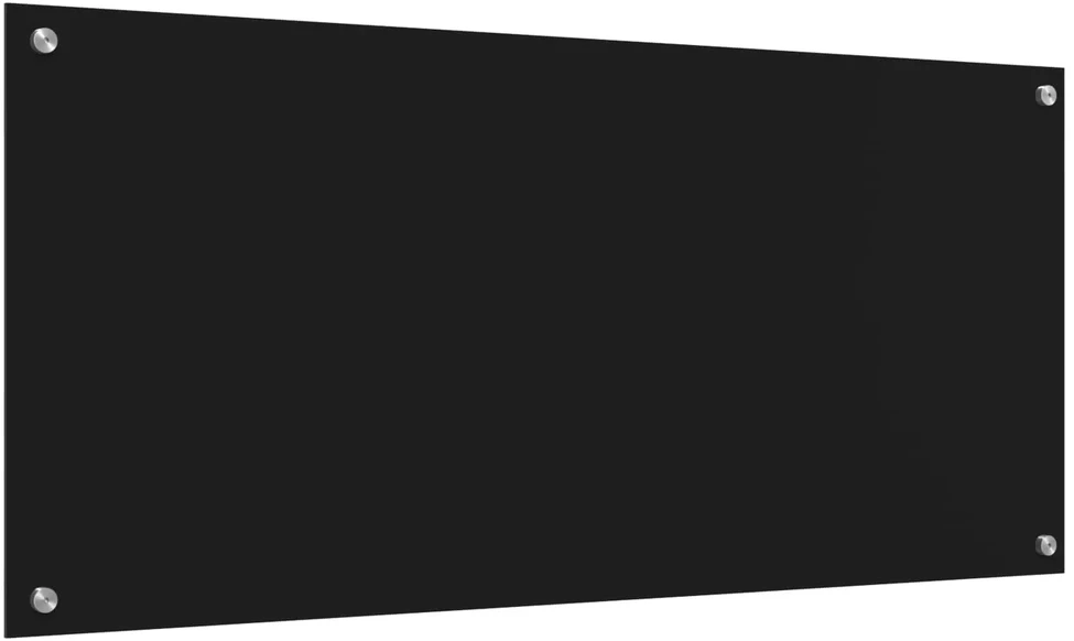 Virtuvės atbraila Juoda 110 x 50 cm grūdintas stiklas