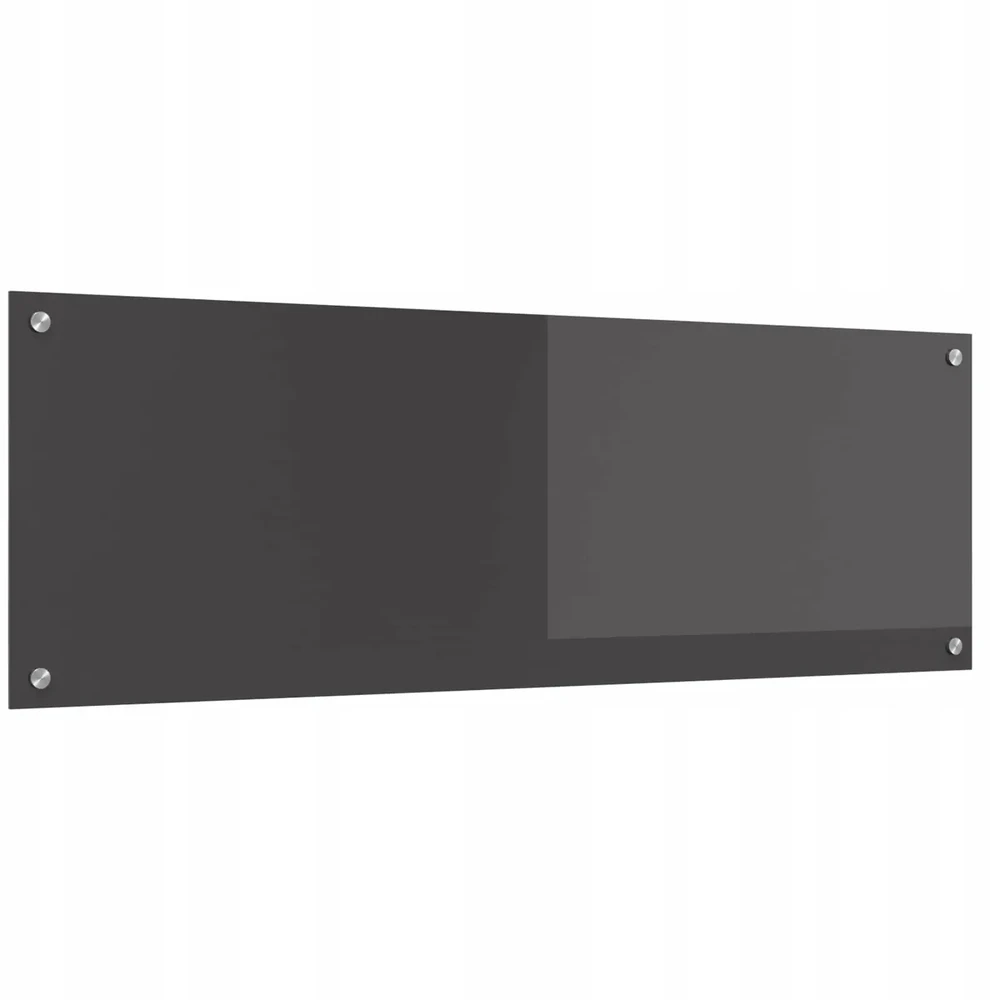 Virtuvės atbraila Tamsiai pilka 120 x 40 cm grūdintas stiklas
