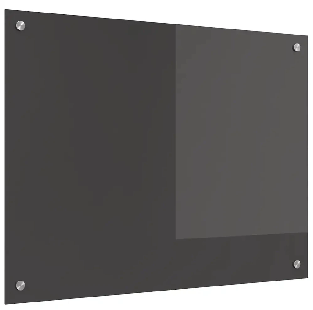 Virtuvės atbraila Tamsiai pilka 80 x 60 cm grūdintas stiklas