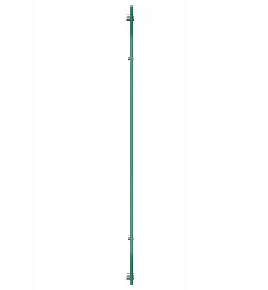 Virtuvės atbraila 2 vnt. Juoda 110 x 60 cm grūdintas stiklas