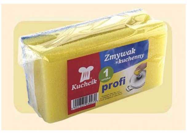Be Prekinio Zenklo Profiliuota kempinė indams plauti Kuchcik 1vnt