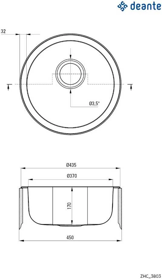 Virtuvinė plautuvė Deante Twist ZHC_3803, Decor