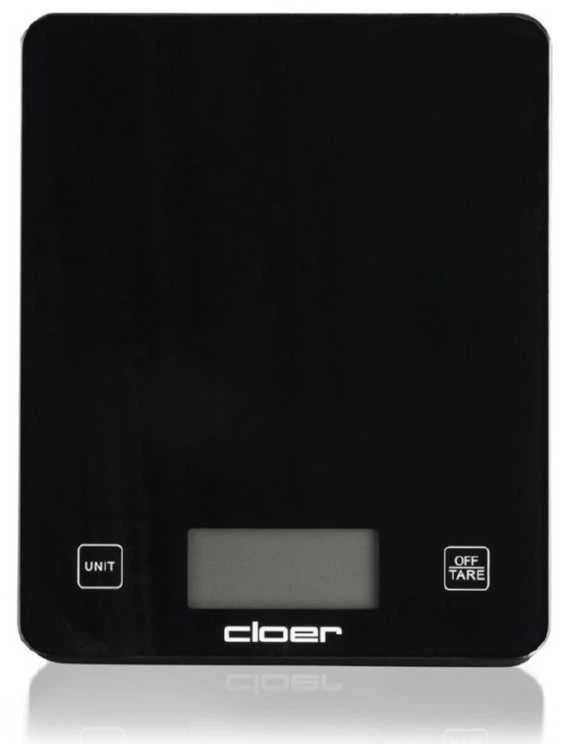 Virtuvinės svarstyklės Cloer 6870 juodos, sveria iki 10 kg, juodos
