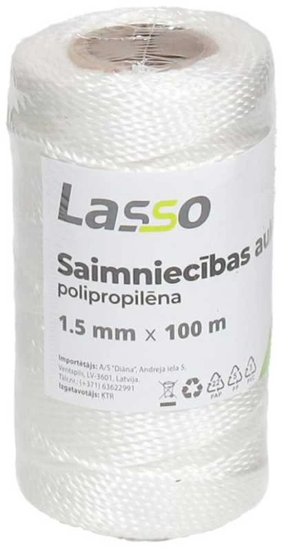 Lasso Virvė Polipropileno 1.5mm 100m