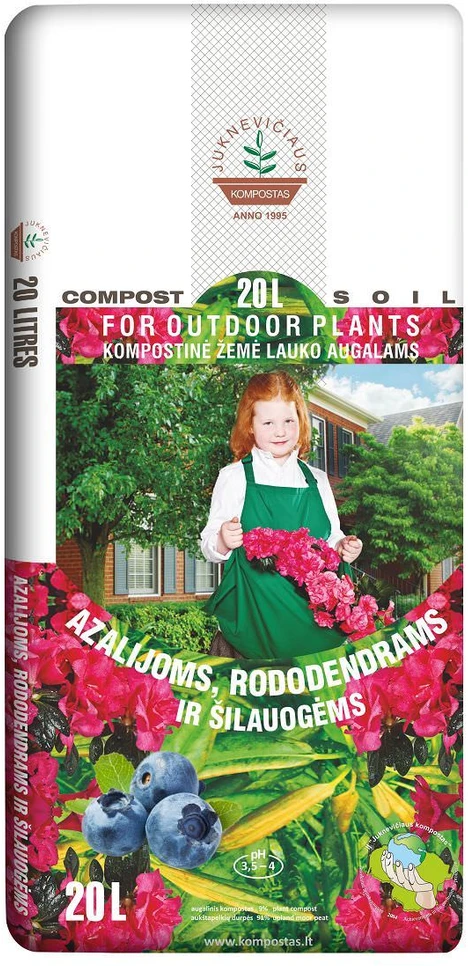 Viržių, rododendrų ir azalijų durpių substratas DURPETA, 20 l
