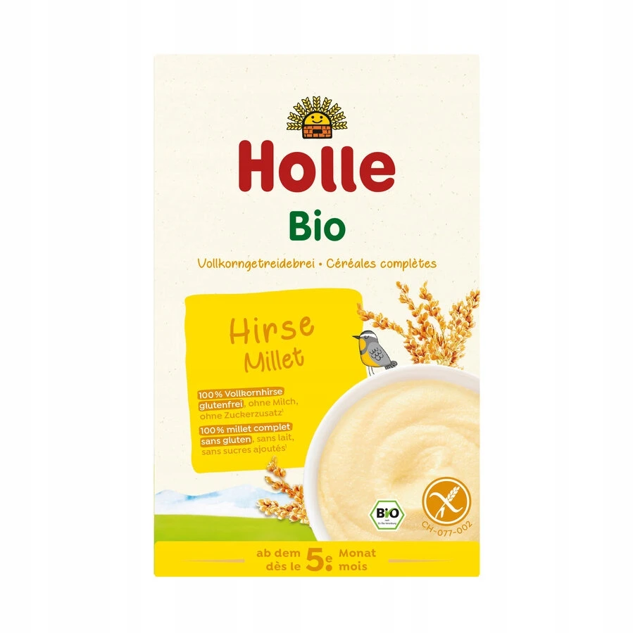 VISŲ GRŪDŲ SORA BE PRIDĖTO CUKRŲ, BE GLITIMO, EKOLOGIŠKA 250 g HOLLE