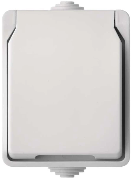 Lubinis šviestuvas Priekinis šviestuvas IBIZA, maks. 40W, E27, AC220-240V, 50-60Hz, IP44, ABS/stiklas, baltas