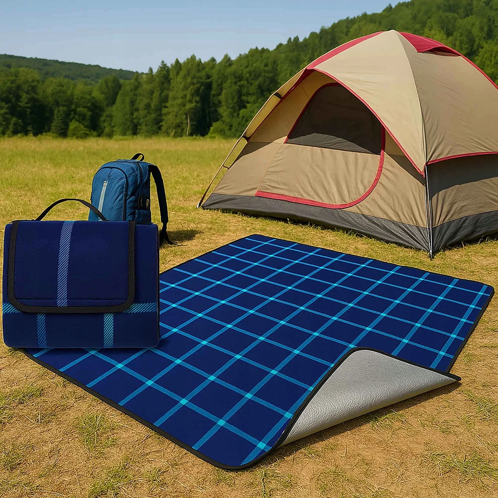 Vitolog Vandeniui atsparus pikniko ir paplūdimio pledas su izoliacija – sulankstomas turistinis, 200x150 cm