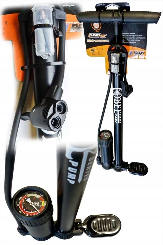 VIVO Dviračio pompa Classic Floor Drive Bee, juoda