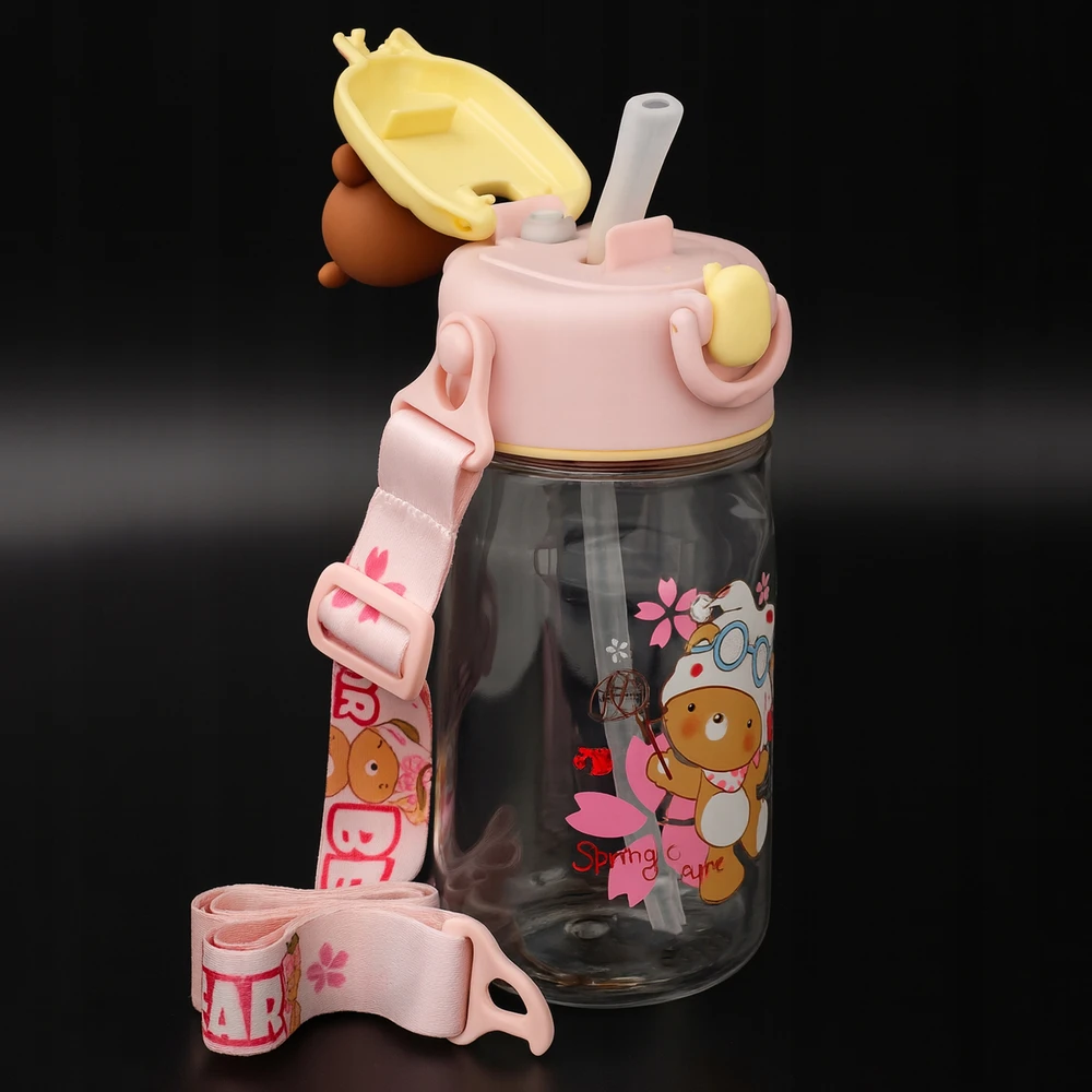 VIXO VAIKO BUTELAS 530 ml BPA BE BPA TRITAN LEASH MIST BUTELE LOKIS