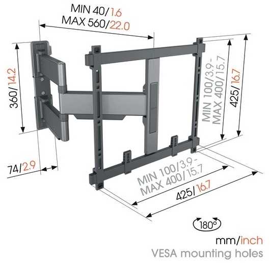 Vogels Vogel's products b.v., Nyderlandai VOGEL'S ELITE TVM5445B TV Laikiklis