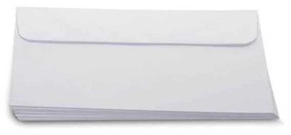 Vokai 110x220mm, baltos spalvos 10vnt