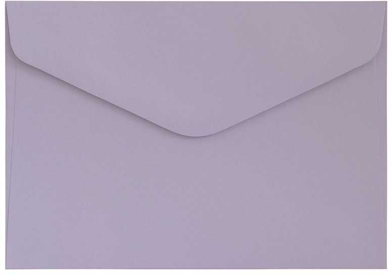 Vokai Galeria Papieru C6, lygūs, levandų spalvos, 130 g/m2, 10 vnt./pak.