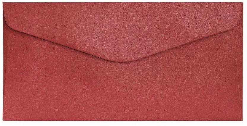 Galeria Papieru Vokai DL PEARL 150g 10vnt raudoni