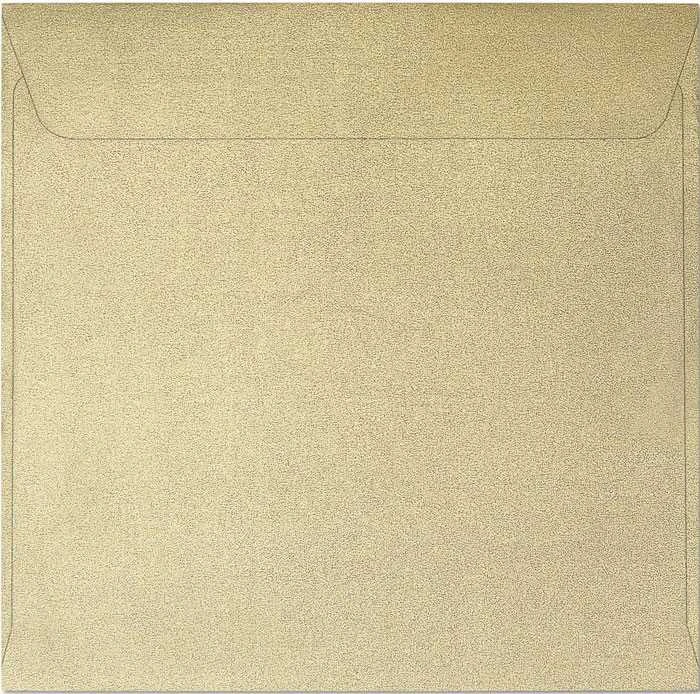 Galeria Papieru Vokai 145x145mm PEARL 10vnt auksiniai