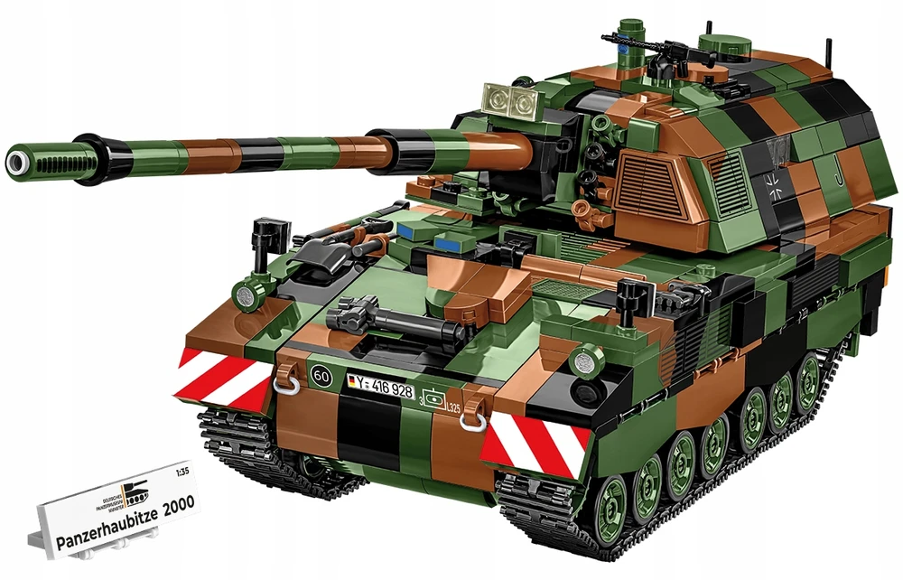 Vokiška savaeigė haubica COBI 2628 BLOCKS PANZERHAUBITZE 2000