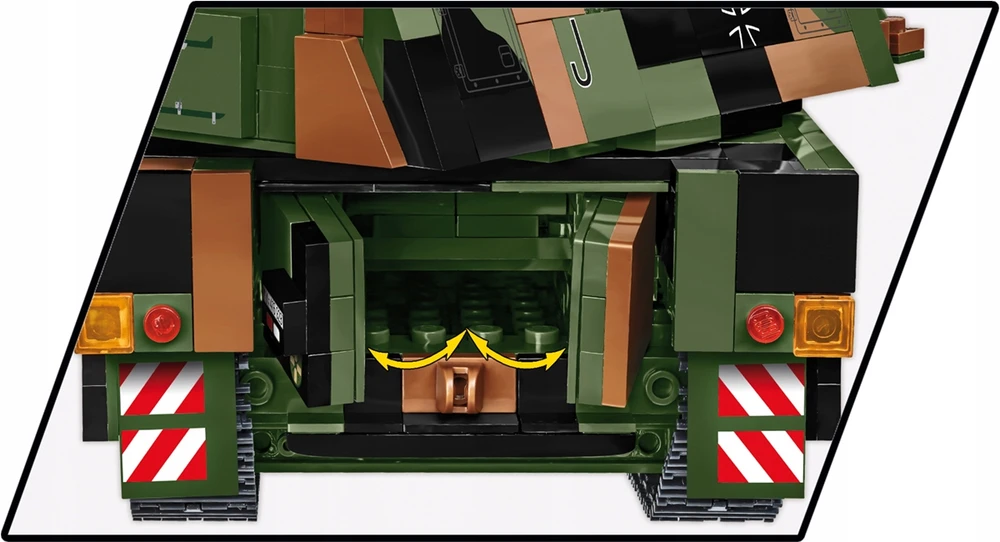 Vokiška savaeigė haubica COBI 2628 BLOCKS PANZERHAUBITZE 2000