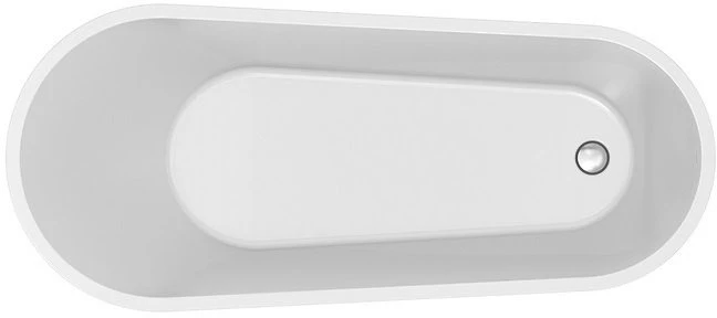 Vonia Besco Moya Matt Juodas&Baltas 170, su Klik-klak Chrome