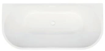 Vonia Besco Vica Slim+, 170 x 80 cm, su baltu sifonu