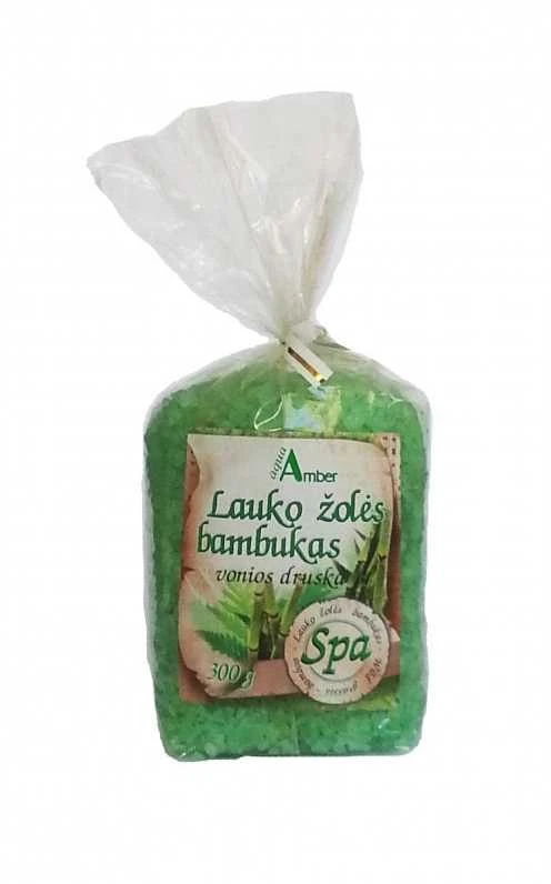 Vonios druska Aqua Amber SPA Bambukas / Laukų žolės 300g
