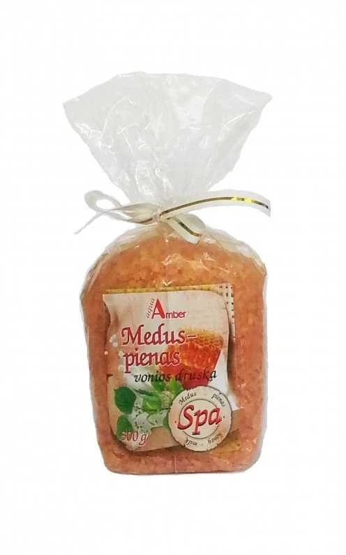 Vonios druska Aqua Amber SPA Medus / Pienas 300g