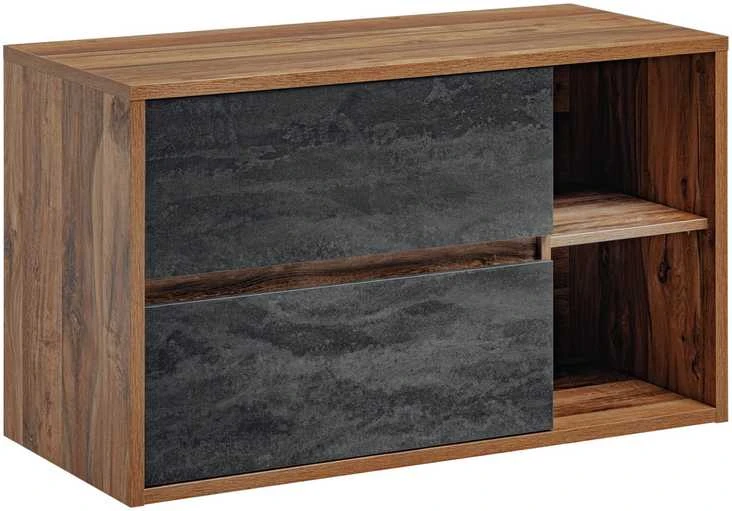 Comad ĄŽUOLO-BETONO SPALVOS PAKABINAMA VONIOS SPINTELĖ HAMPTONAS, 100 CM