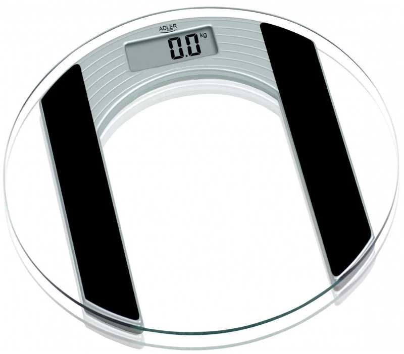Adler | Body fit Svarstyklės | Didžiausias svoris (keliamoji galia) 150 kg | Tikslumas 100 g | Stiklas