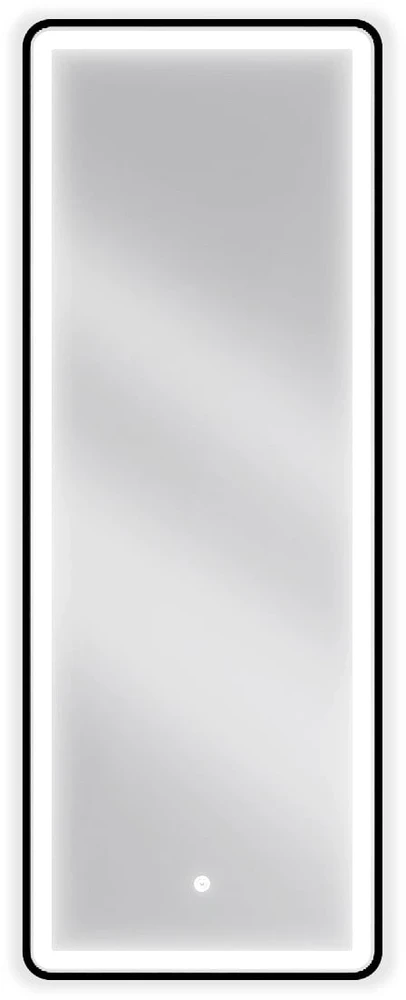 Vonios veidrodis Mexen Coro Juodas su LED apšvietimu ir šildymo kilimėliu, 45 x 120 cm