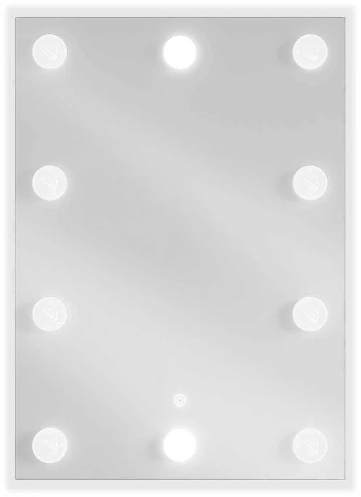 Vonios veidrodis Mexen Dona su LED apšvietimu ir šildymo kilimėliu, 50 x 70 cm