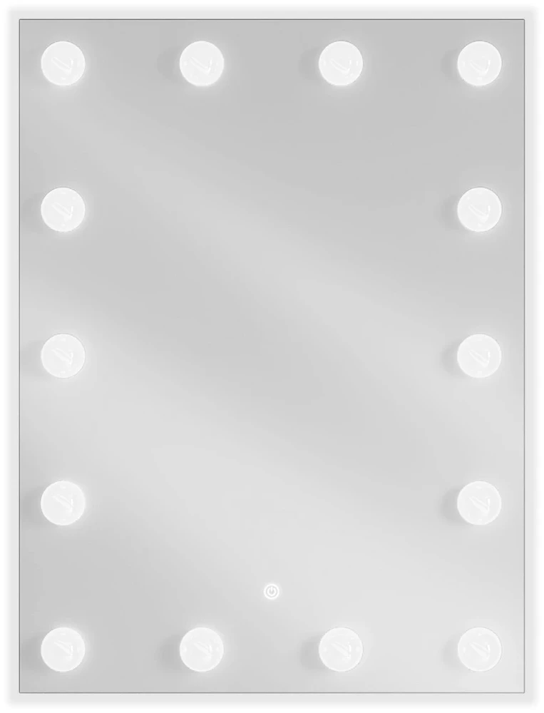 Vonios veidrodis Mexen Dona su LED apšvietimu ir šildymo kilimėliu, 60 x 80 cm