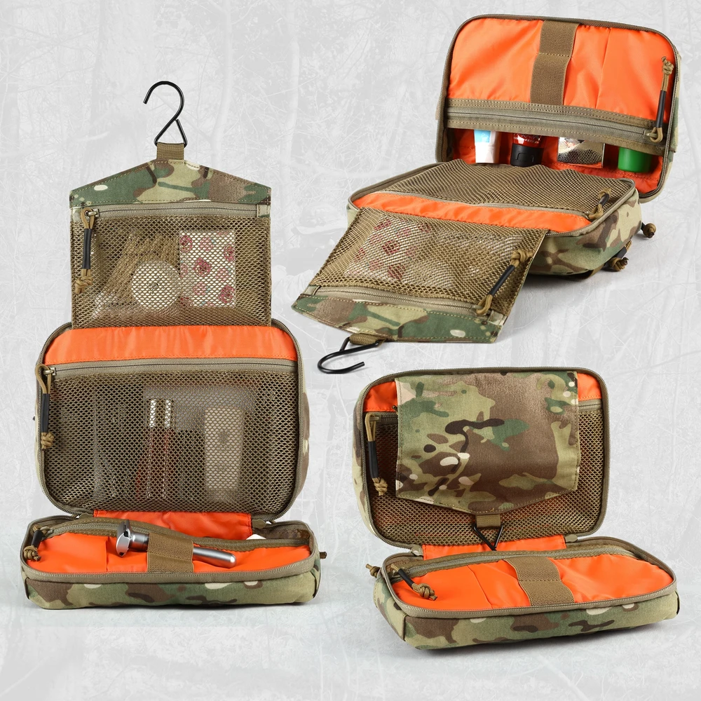 VOTAGOO Tactical vyriškas tualeto reikmenų krepšys MOLLE EDC įrankių krepšys - Multicam